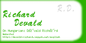 richard devald business card